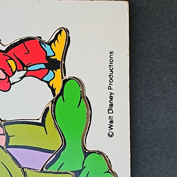 Vintage Playskool Walt Disney 9 Piece Dopey Snow White Puzzle - Picture 2 of 4